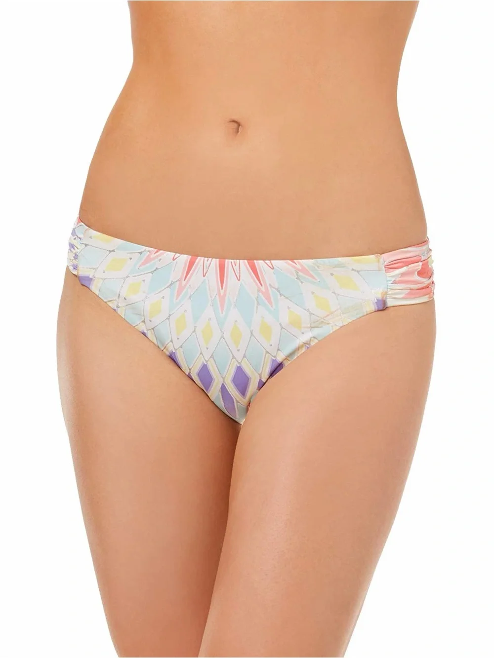 Bar III Metallic Hipster Bikini Swim Bottom Starburst Multi Print XL NWT